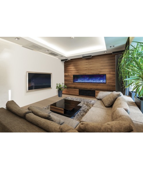 Amantii Panorama 72″ Deep Indoor or Outdoor Electric Fireplace 