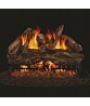 Peterson REAL FYRE Red Oak Vented Gas Log Set with ANSI-Certified G45 G46 Burner 
